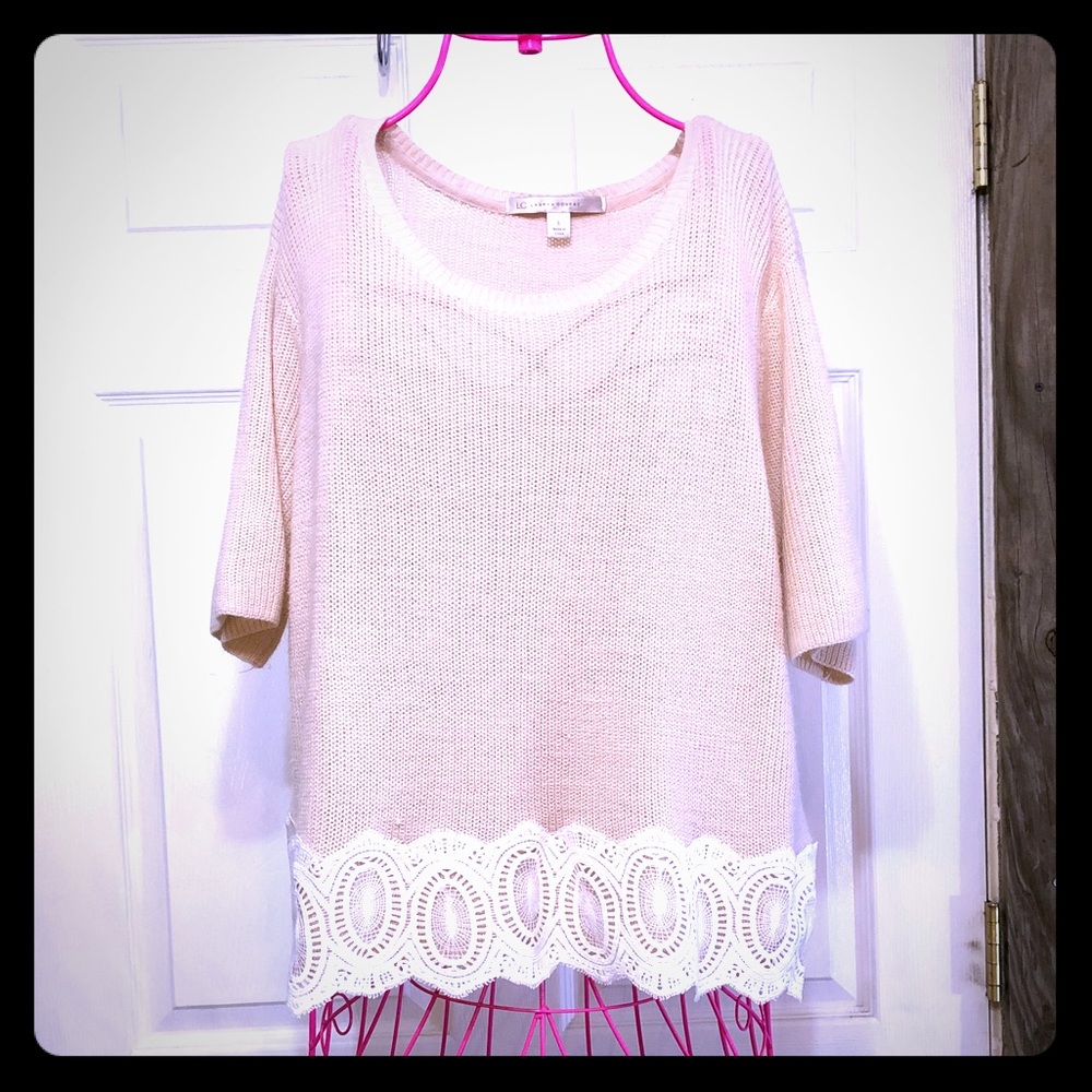 Lauren Conrad Crop Sweater Large